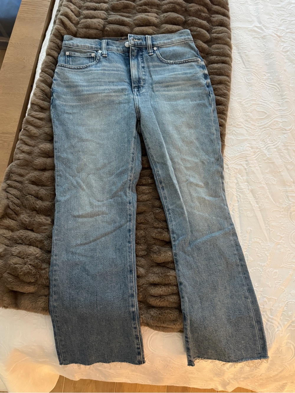 J.Crew Big Sur Light Blue Women's Straight-Leg ankle Jeans